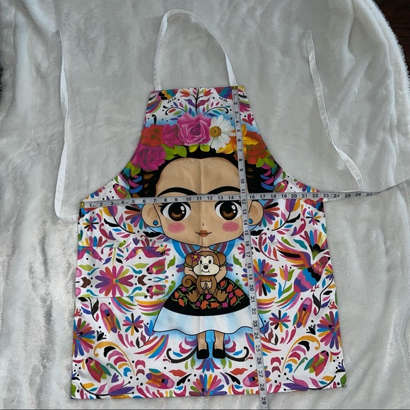 Frida Khalo Kitchen Apron Fridita Mandil Playful handmade Adult Pockets garment* - Picture 5 of 10